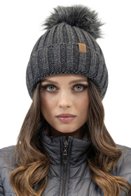 Komplet czapka+komin+rękawiczki Vivisence 70100 Kmpl+R grafitowy