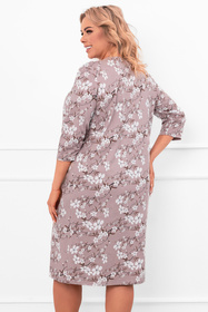Nocna koszula Italian Fashion Oszima r.3/4 druk/wrzos