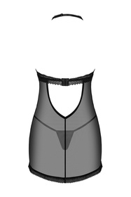 Nocna komplet koszulka + stringi Obsessive Medilla chemise czarny