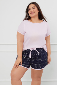 Piżama Italian Fashion Libra kr.r. kr.sp. róż/druk