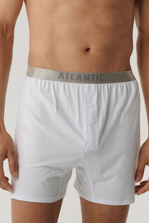 Atlantic 2BMB-005 bokserki 2-pack luźny krój biały