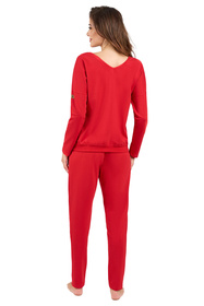 Dres homewear Italian Fashion Karina dł.r. dł.sp. czerwony