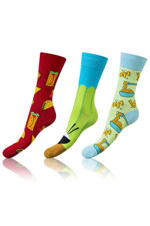 Skarpety za kostkę Bellinda Crazy Socks BE491004-305 3-pack food