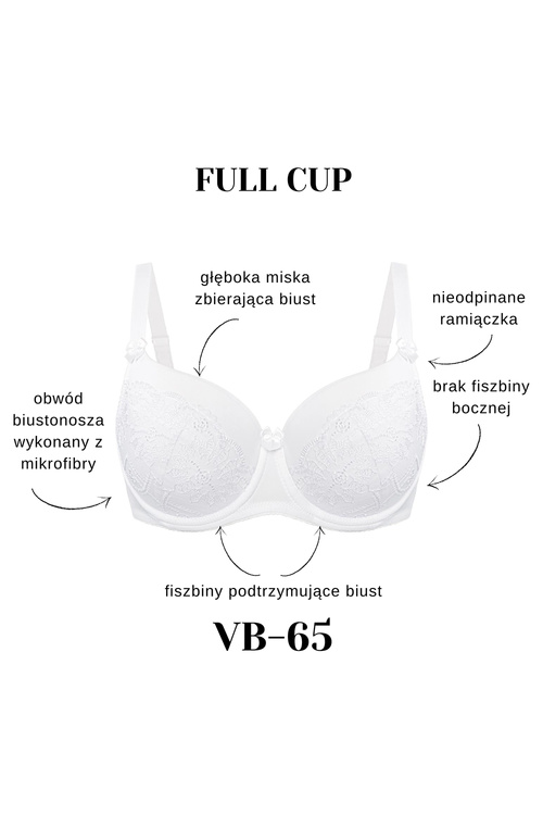 Biustonosz usztywniany Vena VB-65 biały