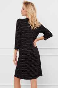 Koszula Italian Fashion Puntini r.3/4 druk/czarny