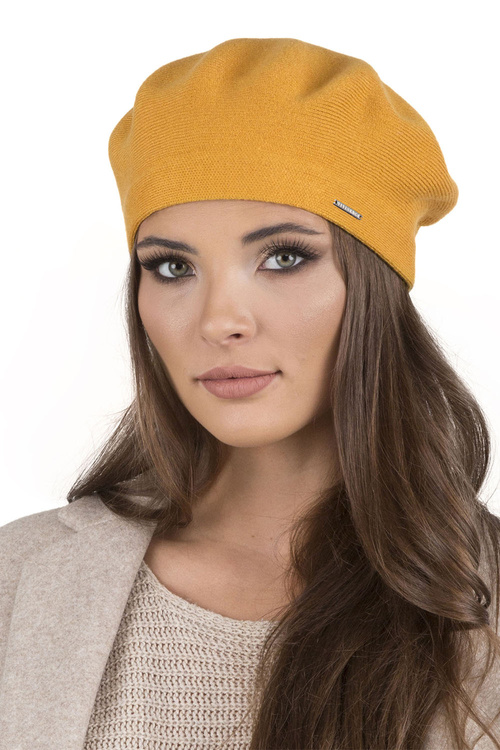 Vivisence 7005Kmpl Komplet beret+szalik, miodowy