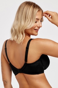 Biustonosz półusztywniany Azal Pola czarny