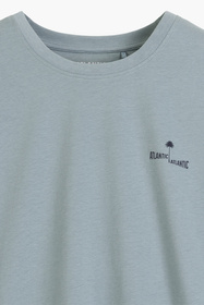 Atlantic NMP-399 piżama męska bawełna peach effect mięta/granat