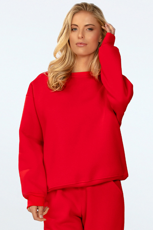 Komplet bluza+spodnie Dkaren Rehema-Kpl czerwony
