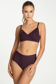 Wysokie figi Julimex Simple Maxi dark plum