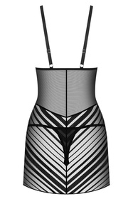 Obsessive Lune Bellis koszulka nocna w paski black