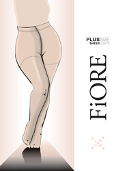 Rajstopy Fiore Plus Size 20 DEN C5120 light natural