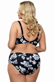 Lorin L3086/1 bikini z fiszbinami i wysokimi figami wzór/czarny