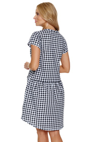 Nocna koszula Doctor Nap TCB.9444 black check