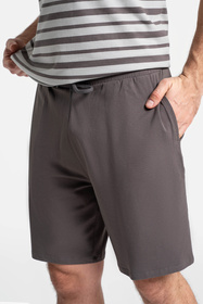 Moraj PDM3700-005 piżama męska krótki rękaw i szorty patt 1-taupe