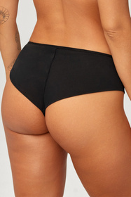 Azal Sara brazyliany z wysokim stanem, koronkowe wstawki czarny