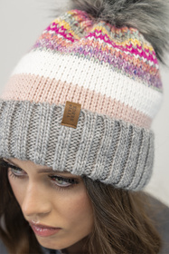 Komplet czapka+komin+rękawiczki Vivisence 7099 Kmpl+R szary