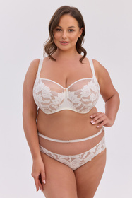 Biustonosz półusztywniany Gaia 1134M Keto Maxi ecru-mokka