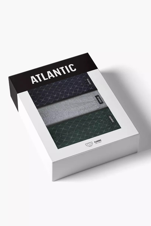 Slipy Atlantic 3MP-205 3-pack granat/szary/ciemnozielony