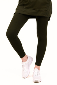 Vivisence 9106 legginsy prążkowane z bawełny zielony