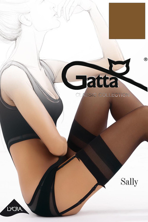 Gatta Sally Wyrób pończoszniczy pończochy do pasa, beige