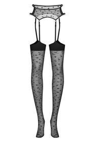 Obsessive Isinne pończochy z pasem jednoczęściowe black