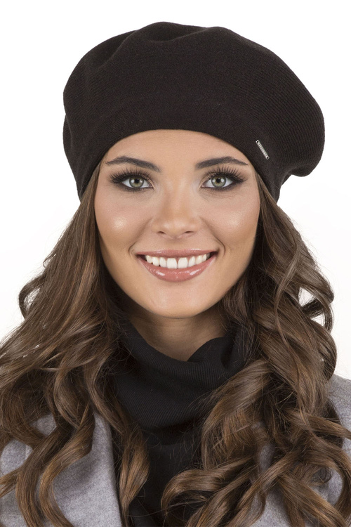 Vivisence 7005Kmpl Komplet beret+szalik, czarny