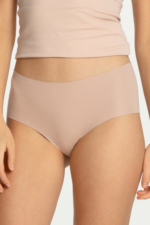 Wysokie figi Julimex COTTON MOOD Maxi beżowy
