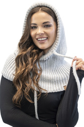 Kaptur balaclava Vivisence 70102 jasnoszary