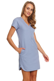 Doctor Nap TM.4542 koszula nocna z zatrzaskami sky blue