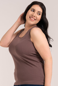 Moraj BD1000 300 MAXI koszulka na ramiączkach bawełniana light brown