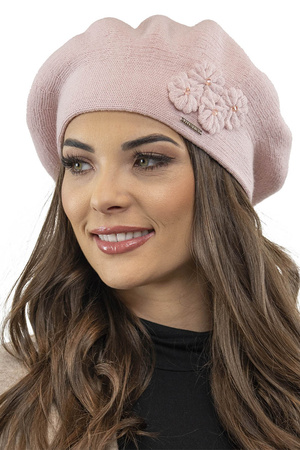Vivisence 7006 Nakrycie głowy beret, różowy