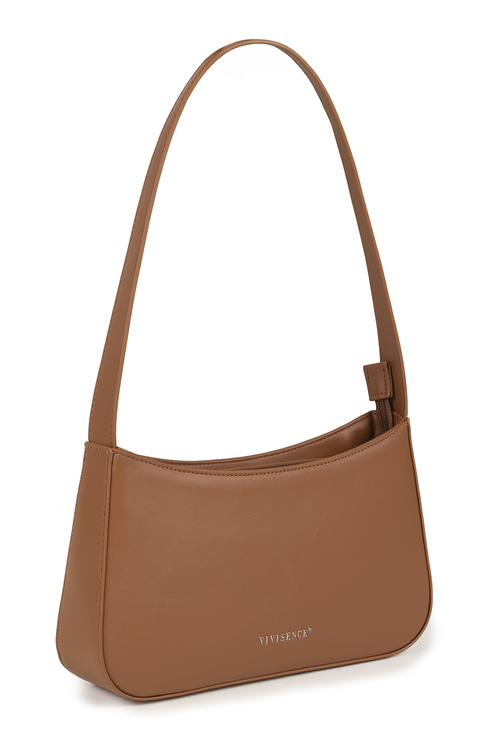 Vivisence T0020 torebka na ramię z zamkiem brown