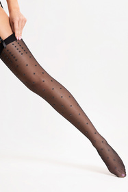  Wyrób pończoszniczy pończochy do pasa Fiore Bruine 15 DEN O4101 black