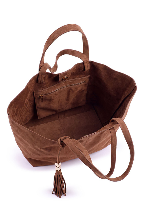 Vivisence T0034 torebka na ramię shopper z magnesem brązowy