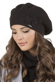 Vivisence 7006 Nakrycie głowy beret, czarny