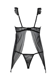 Nocna komplet koszulka + stringi Avanua Milagros chemise black 