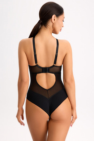 Bella Misteria 51-158 Body z koronką i siateczką czarny