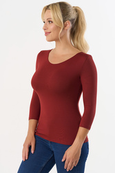 Bluzka klasyczna Babell Manati r.3/4 marsala