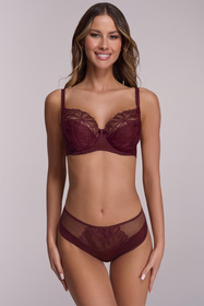 Ava 2197 Majesty biustonosz miękki z haftem wine