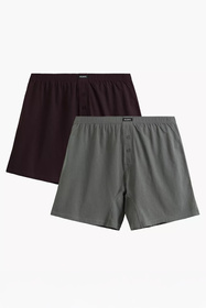 Bokserki Atlantic 2MBX-054 2-pack wino/khaki