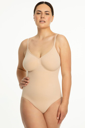 Body wyszczuplające Julimex 421 Seamless Body beżowy