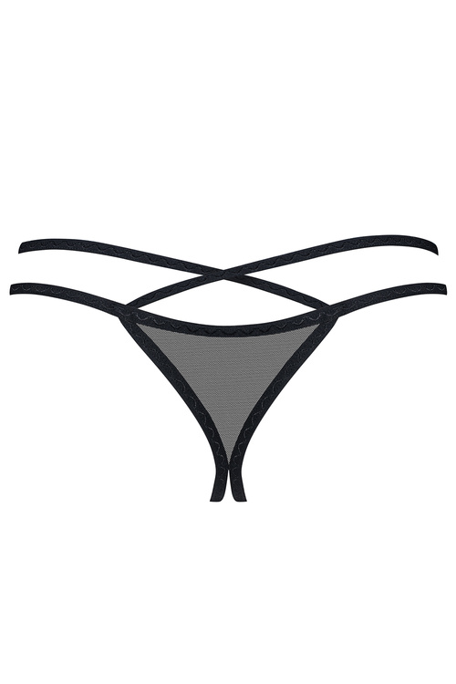 Obsessive Vila Blanes stringi otwarte z haftem multicolor