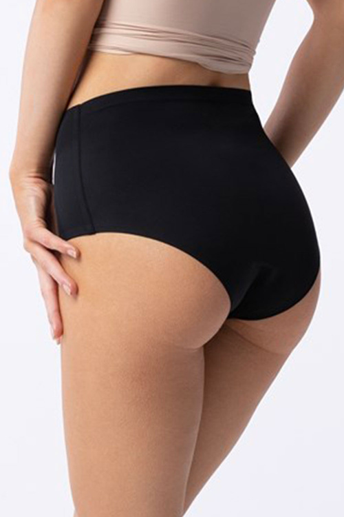 Majtki wysokie figi Julimex Amber Maxi czarny