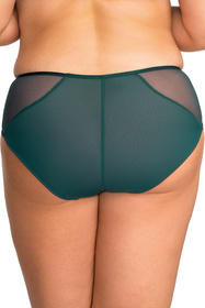 Nessa Nadine N01 figi klasyczne z koronkowymi wstawkami zielony