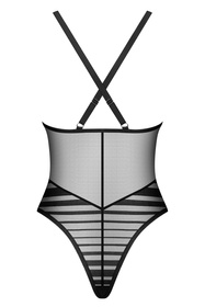 Obsessive Lune Bellis teddy body z regulowanymi ramiączkami black