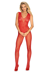 Obsessive Bodystocking N112 Body bodystocking, czerwony
