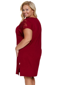 Nocna koszula Doctor Nap TB.7260 burgundy red