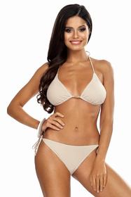 Lorin L1131/2 bikini wiązane na plecach, klasyczne figi beż