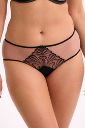 Gaia 1312P Imani figi klasyczny, wygodny krój czarno-beżowy